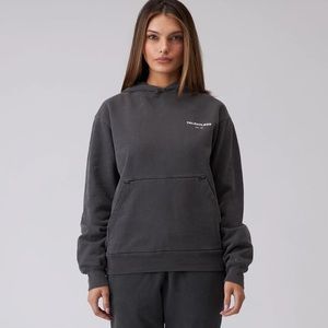Talentless Steel Grey Classic Logo Hoodie Sweatshirt